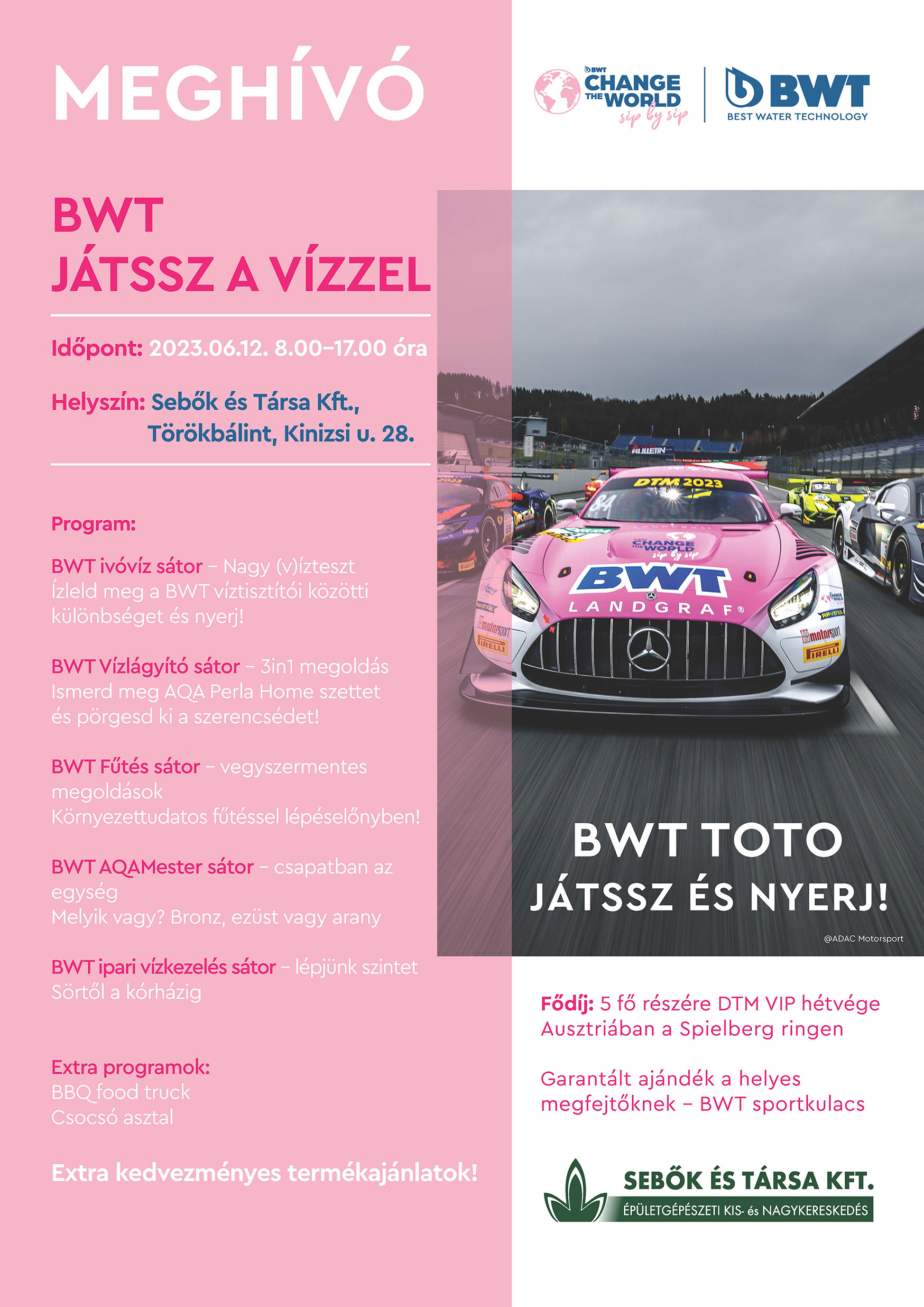 A3 plakát DTM VIP sebők hétvége