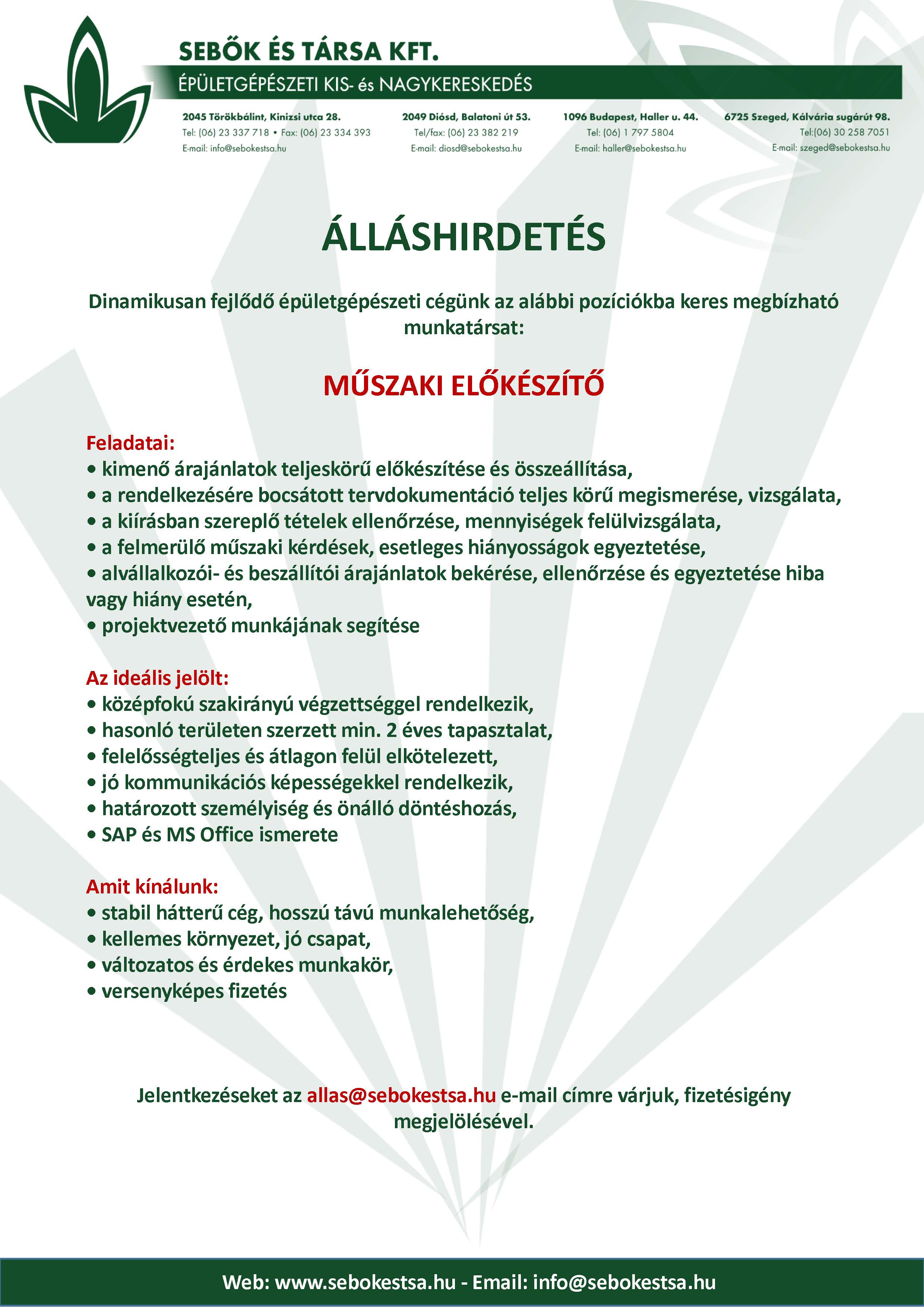 Műszaki előkészítő